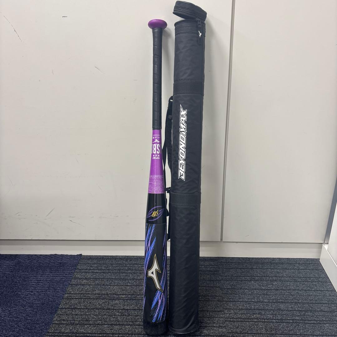 BEYOND MAX OVAL バット 紫/黒 バットケース付き Amazon | MIZUNO(ミズノ) 軟式用ビヨンドマックス オーバルVA※バット