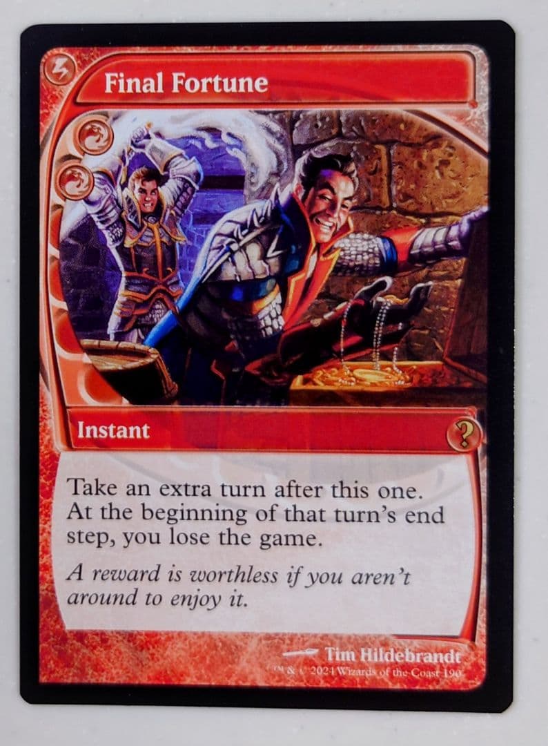 MTG MB2 最後の賭け/Final Fortune 未来予知枠 - メルカリ