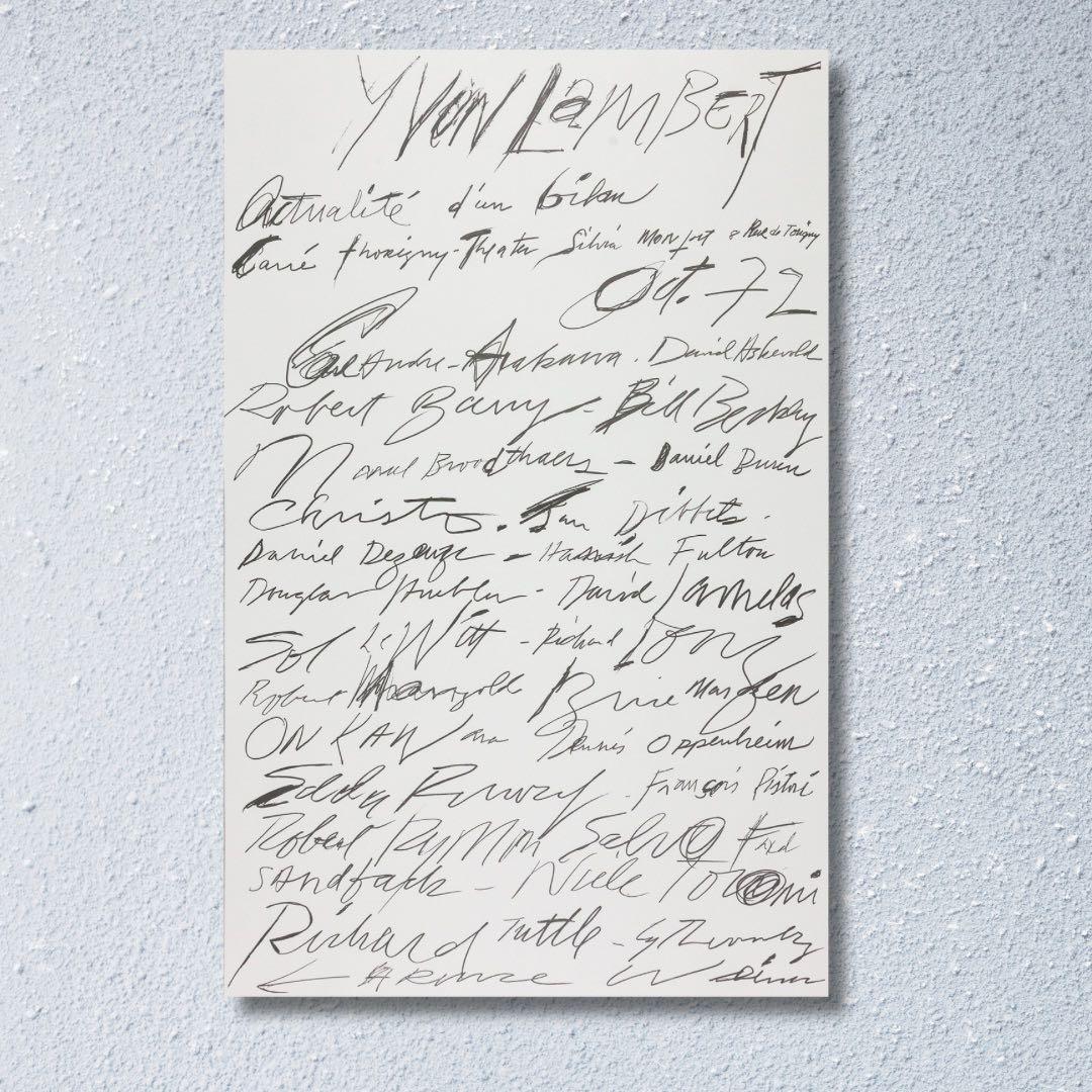 日本未入荷 サイトゥオンブリー Cy Twombly1972 希少ポスター 新品正規品 画家『サイ・トゥオンブリー Cy Twombly』希少ポスター