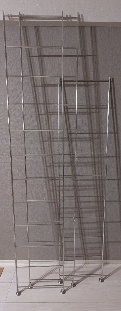 無印良品 ステンレスユニットシェルフ 追加用帆立セット ステンレスユニットシェルフ ステンレス追加用帆立 大 | 無印良品