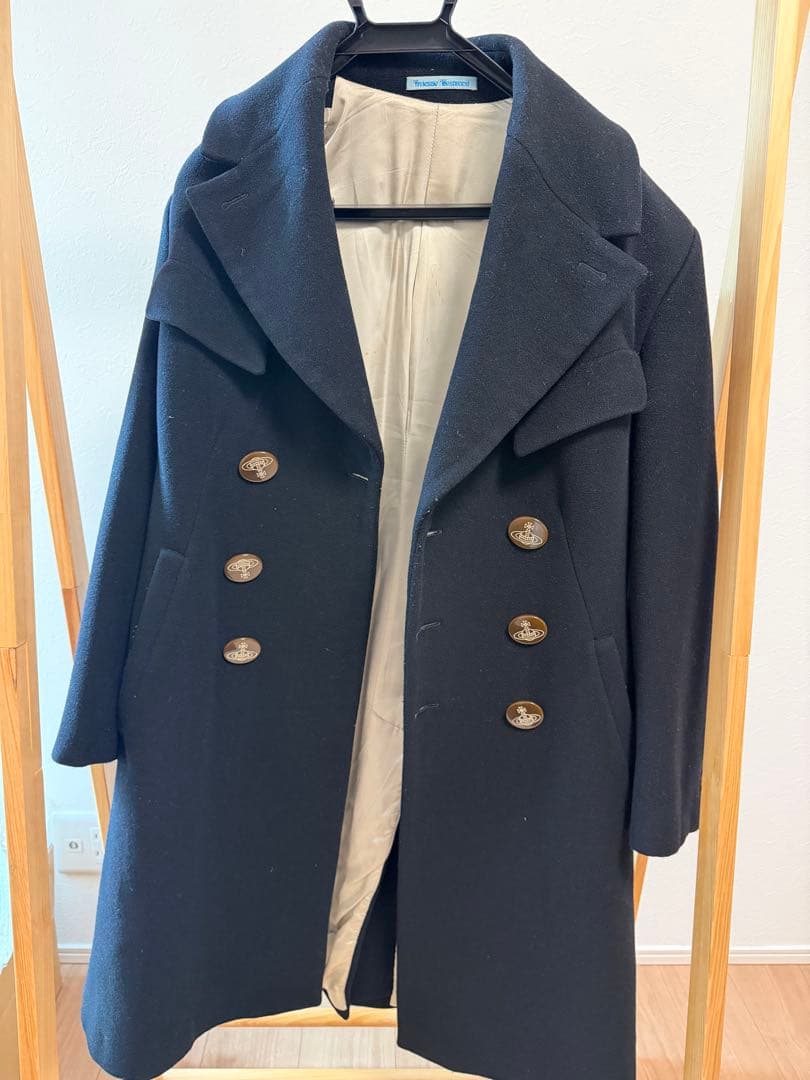 Vivienne Westwood チェスターコート 44サイズ 黒 中古・古着通販】Vivienne Westwood (ヴィヴィアンウエストウッド
