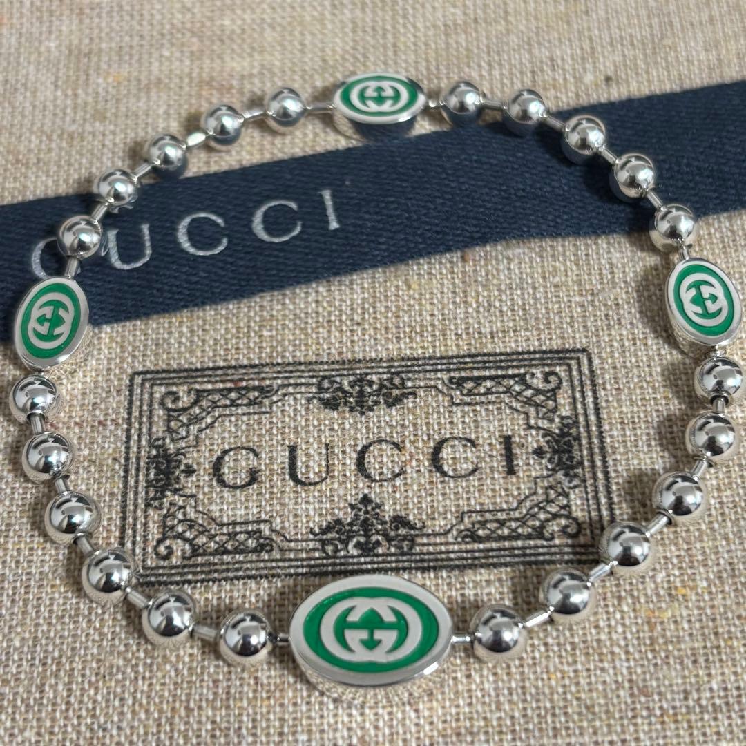 GUCCI 新品同様品　刻印19 インターロッキングGボールチェーンブレスレット GUCCI（グッチ） インターロッキングG ボールチェーンブレスレット