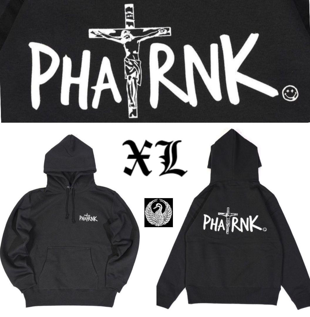 【PHATRNK✙ファットランク】キリストロゴ 黒 パーカー XL 希少 XL【PHATRNK✙ファットランク】キリストロゴ 黒 パーカー XL