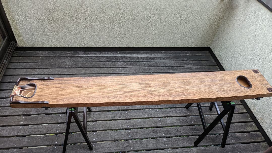 琴=箏 十三絃 楽器に相応しい天然素材の琴柱.布張りの専用