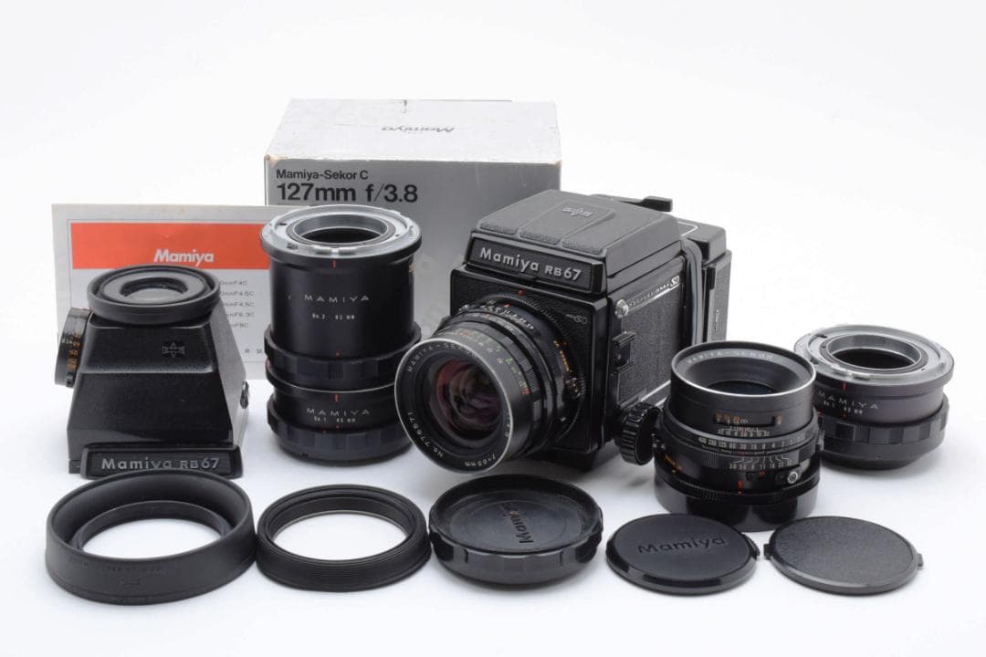 ★極美品★マミヤRB67PROSDファインダー・レンズ・中間リング付属#1036 マミヤ RB67用 オート中間リング No.1 45mm 中古カメラ・レンズ販売