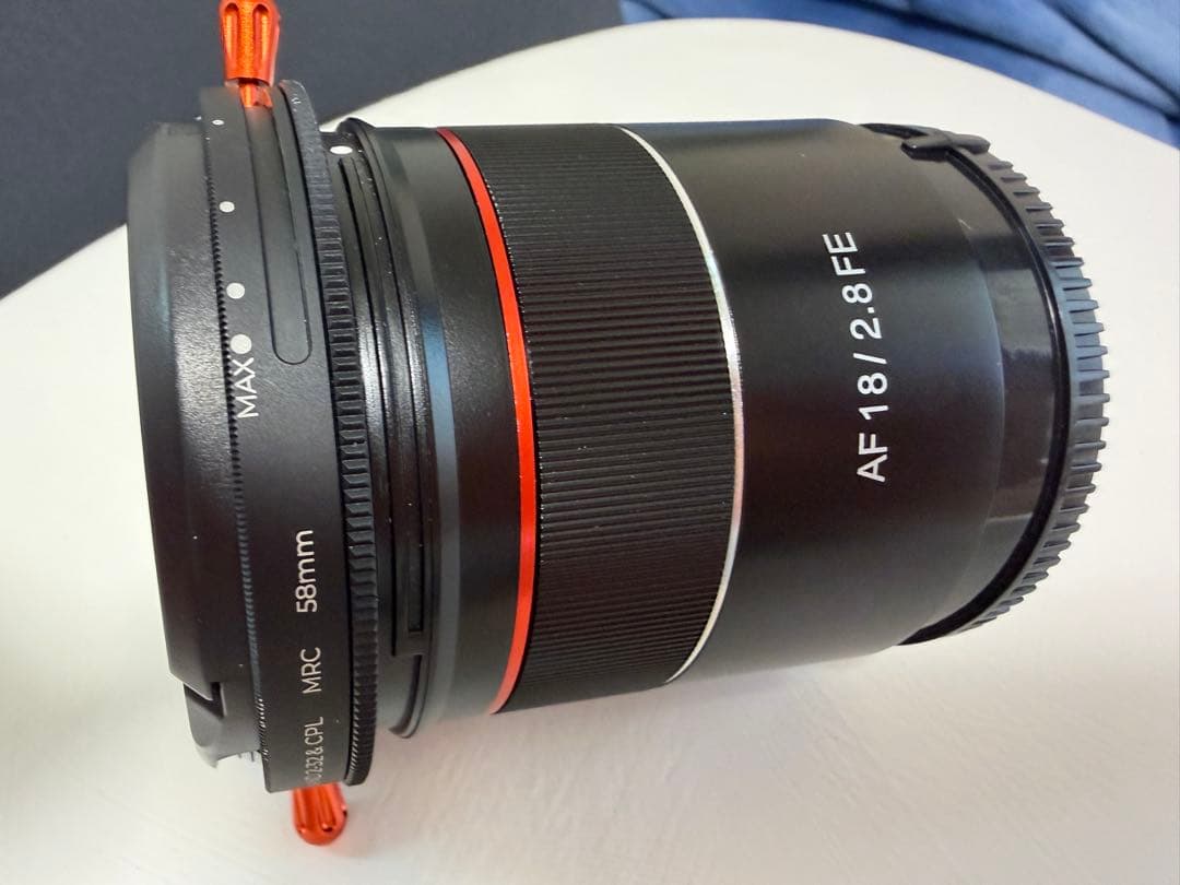 SAMYANG AF 18/2.8 FE＋K&FConcept ND+C-PL