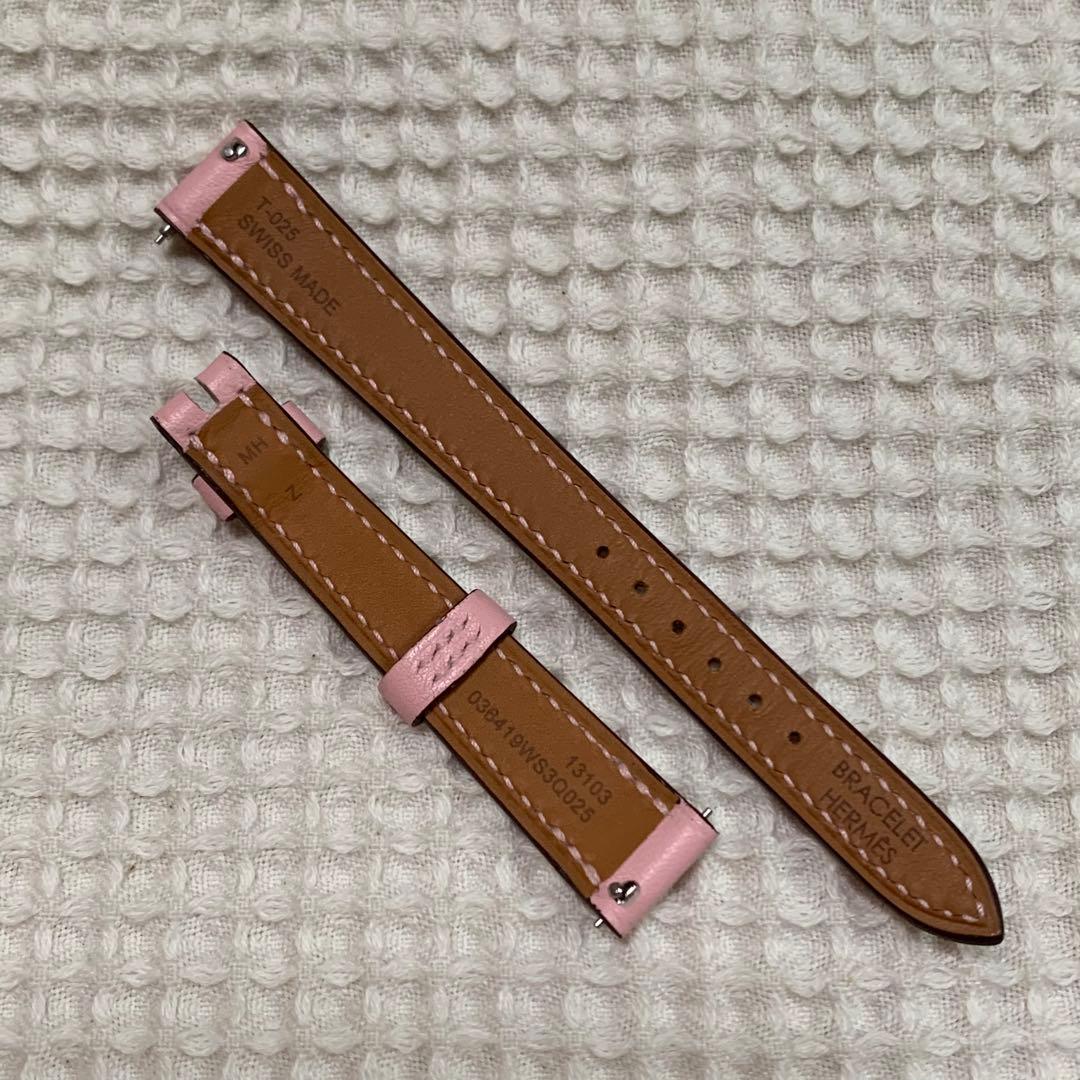 限界価格 HERMES 時計ベルト ヴォースウィフト ローズサクラ 13mm