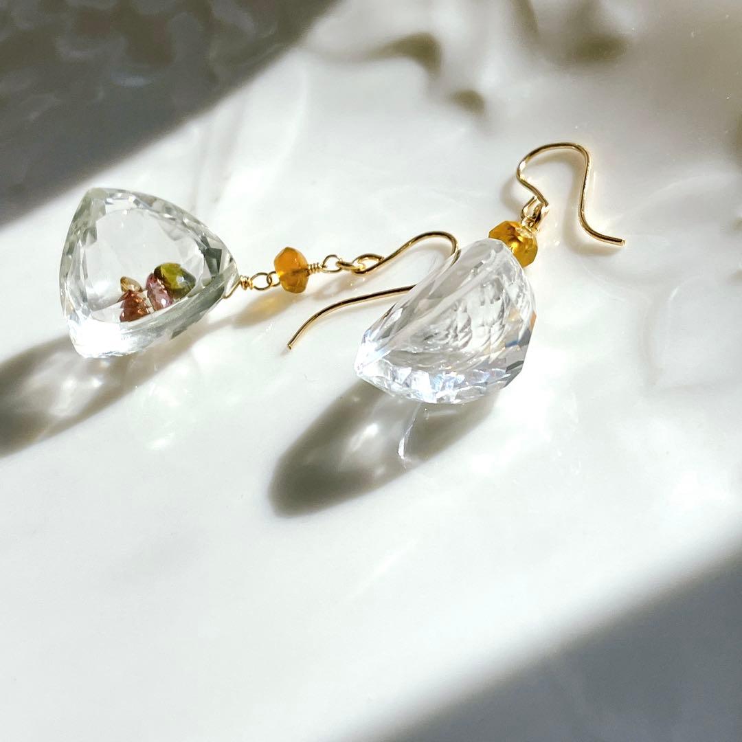 マルモ様専用◇一点物✧水晶×マルチカラートルマリン ジュエリー