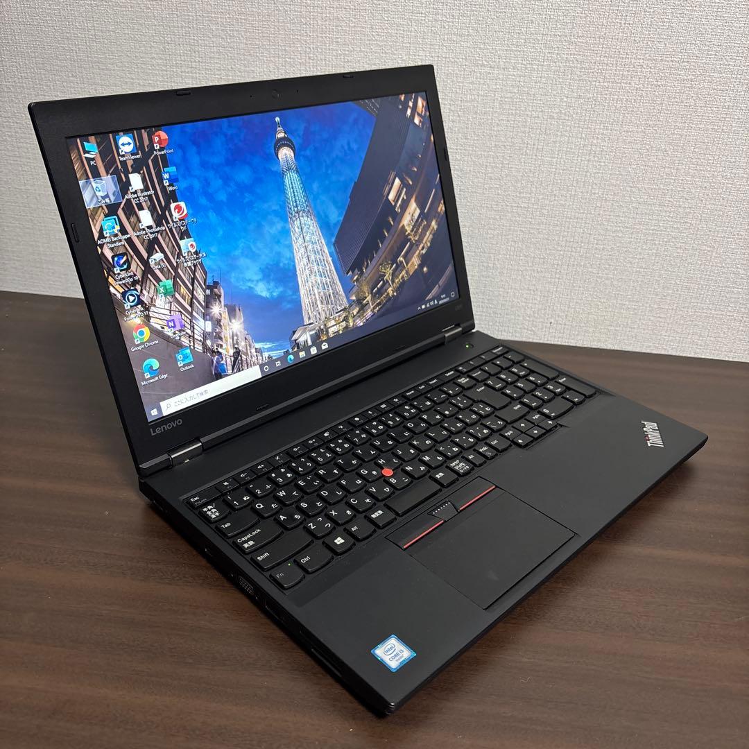高速SSD！起動時間約10秒！ThinkPad高性能15.6型ノート