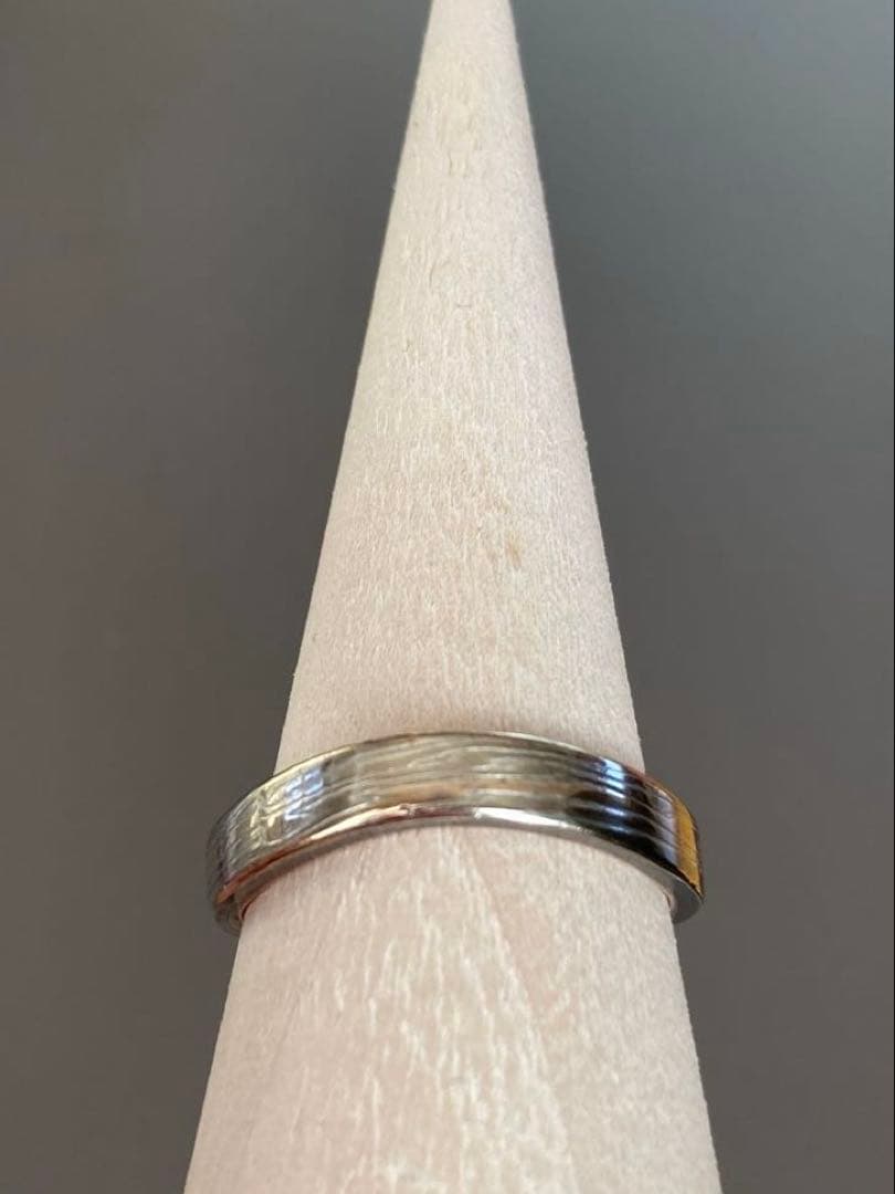 は*認様 【杢目金屋 】K18/SVマリッジリング 結婚指輪 伝統工芸手法
