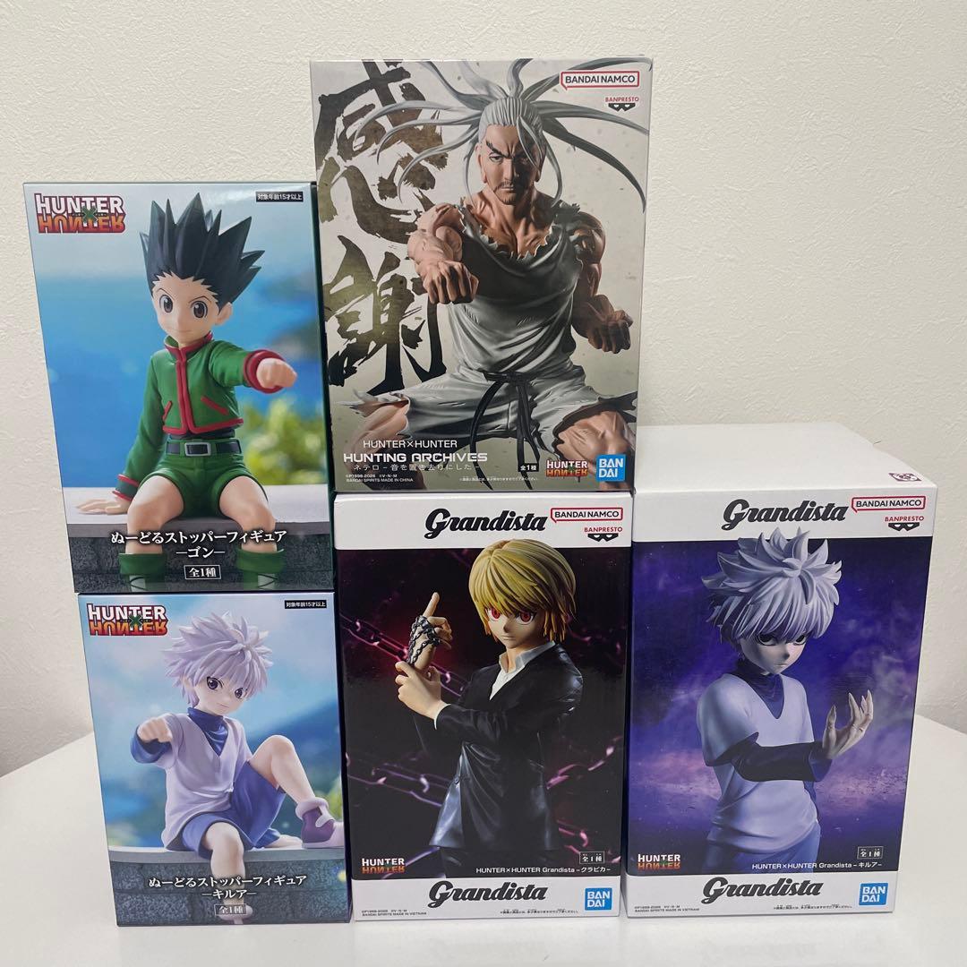 HUNTER×HUNTER ぬーどるストッパー　ゴン＆キルア　クラピカ　ネテロ 2025年8月発売最新プライズ HUNTERxHUNTER ぬーどるストッパー