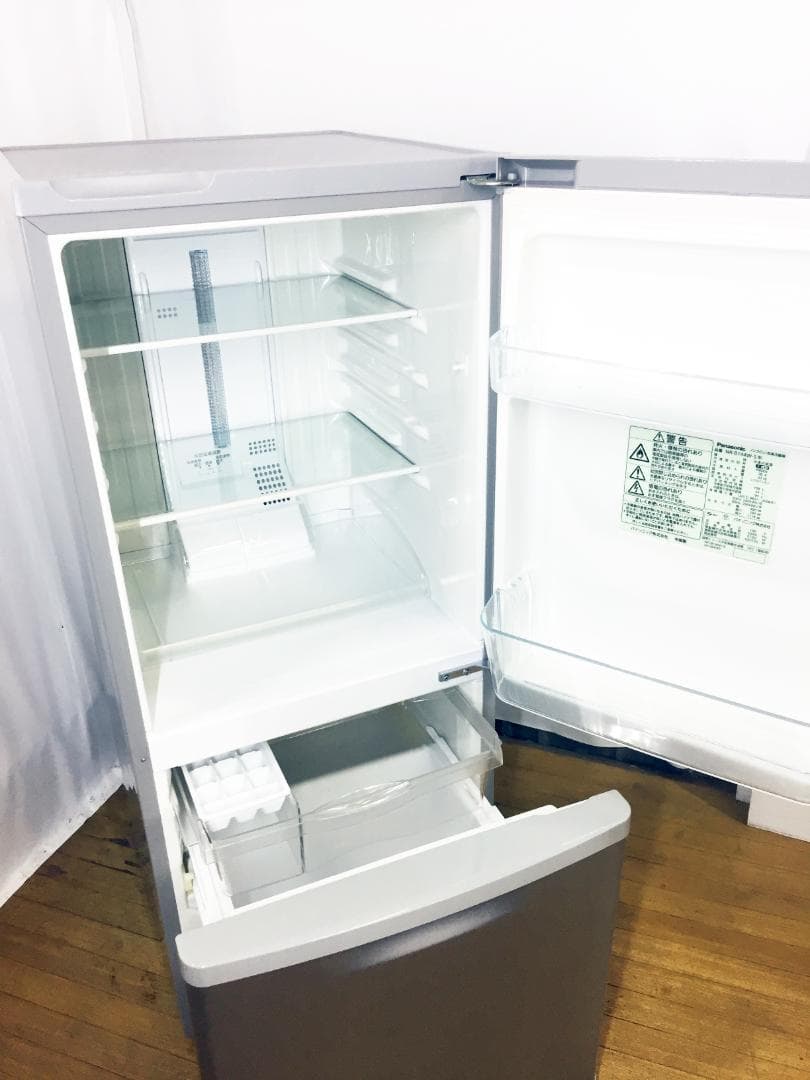 本州外配送★Panasonic 138L 2ドア冷蔵庫【NR-B144W】