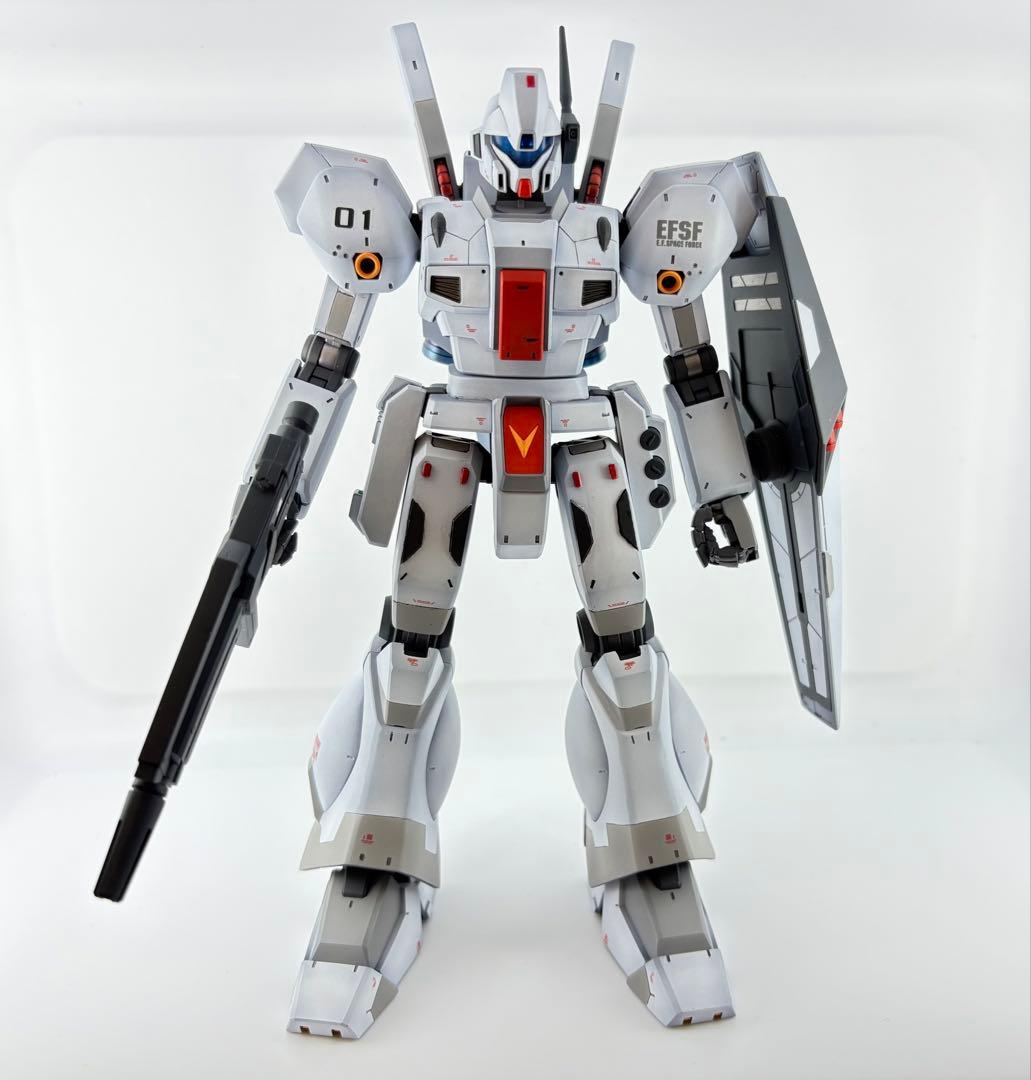 最終値下げ]MG ジェガン ホワイトカラー全塗装完成品 - メルカリ