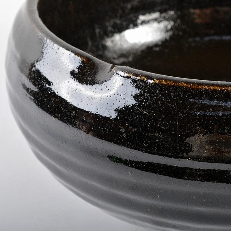 芳幽軒 加藤石春作 黒楽 菓子器 共布共箱 M R5391 - メルカリ