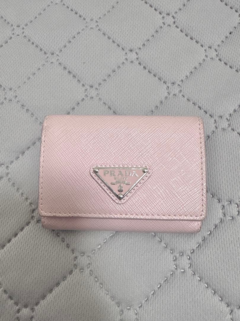 PRADA プラダ 三つ折り 財布 ウォレット ピンク 楽天市場】【財布】PRADA プラダ コンパクトウォレット 3つ折財布 三