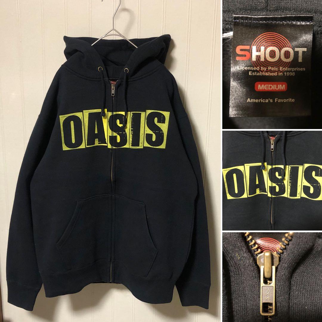 希少❗️SHOOT OASIS オアシス ジップアップ 肉厚 パーカー 黒M - メルカリ