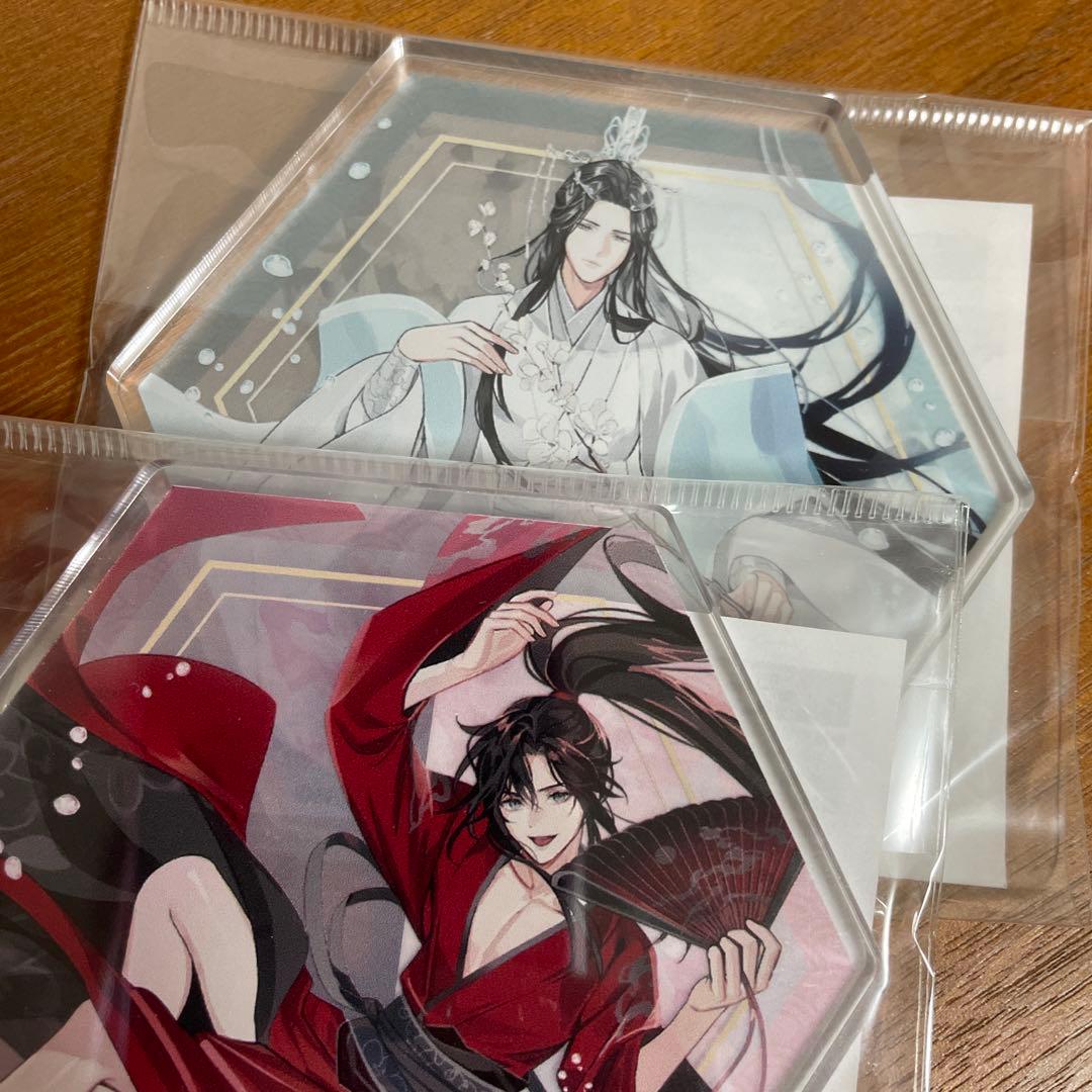 魔道祖師 飛花甘露 アクリルコースター 魏無羨 藍忘機 魔道祖師公式通販】魔道祖師 ラメアクリルコースター 魏無羨 月下清影