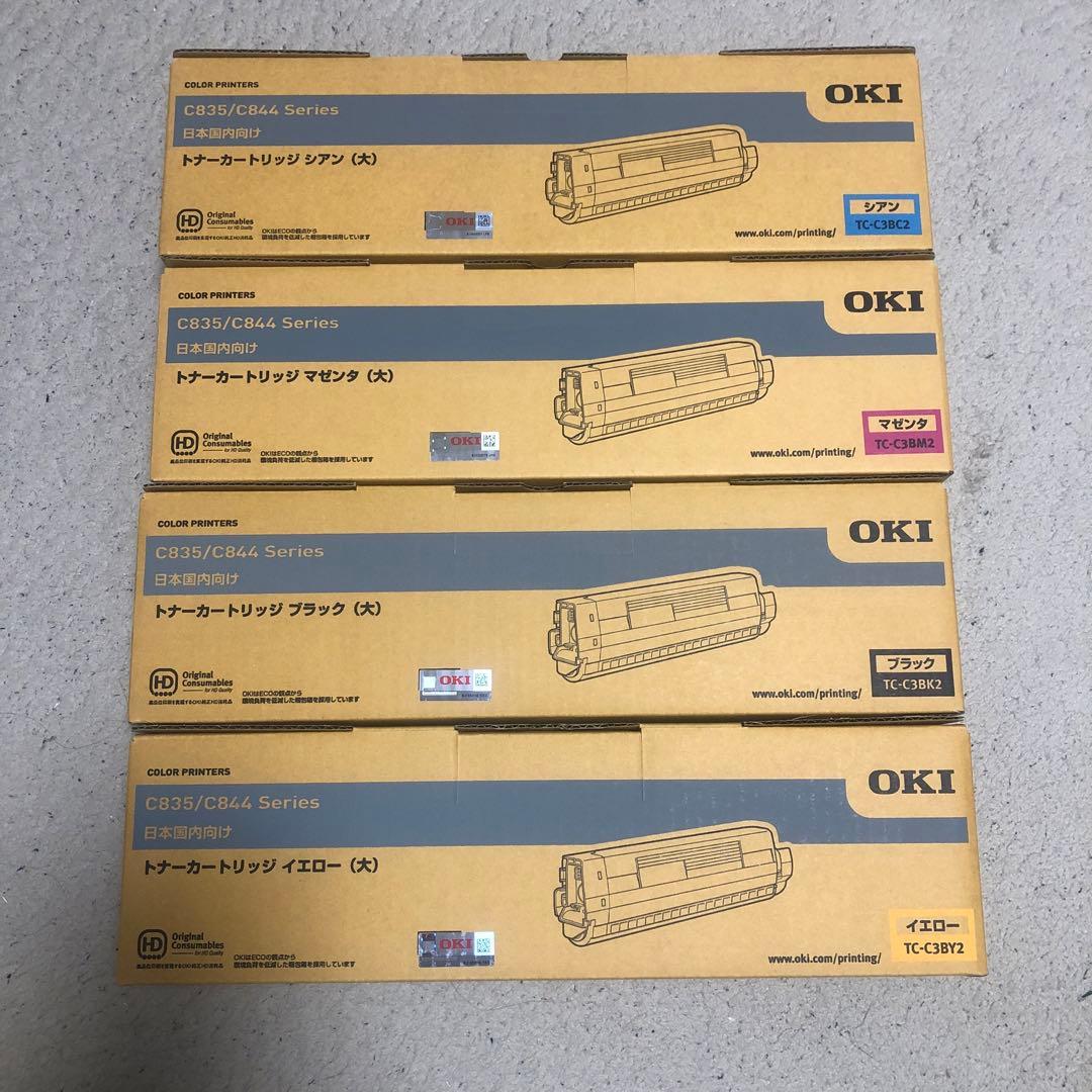 OKI 純正トナーカートリッジ （大）４色セット TC-C3B No.1 Amazon.co.jp: 【純正品】OKI TC-C3B2 トナーカートリッジ(大容量) 4色