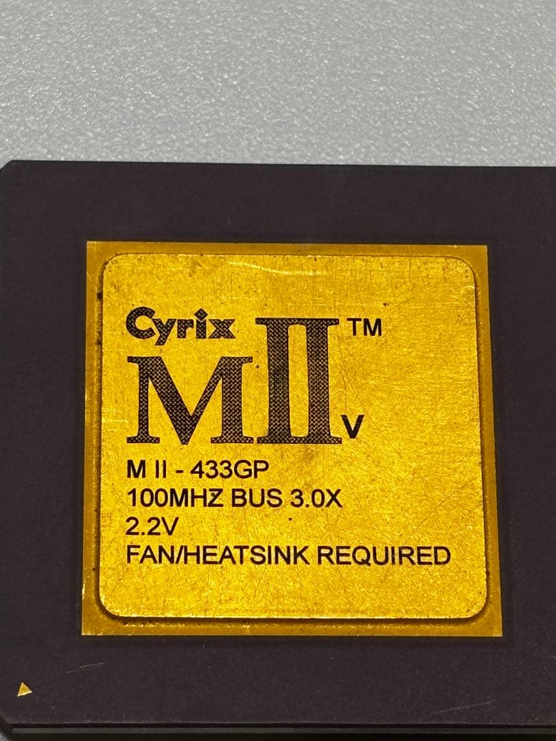 Cyrix MII 433GP ジャンク Yahoo!オークション -「cyrix」(CPU) (パーツ)の落札相場・落札価格
