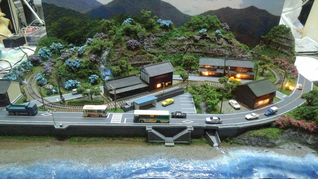 鉄道模型✨Nゲージ✨ハイクオリティジオラマ✨画像は試作品です✨制作承ります❗ 昭和の懐かしい情景をイメージしたNゲージジオラマを作り上げよう