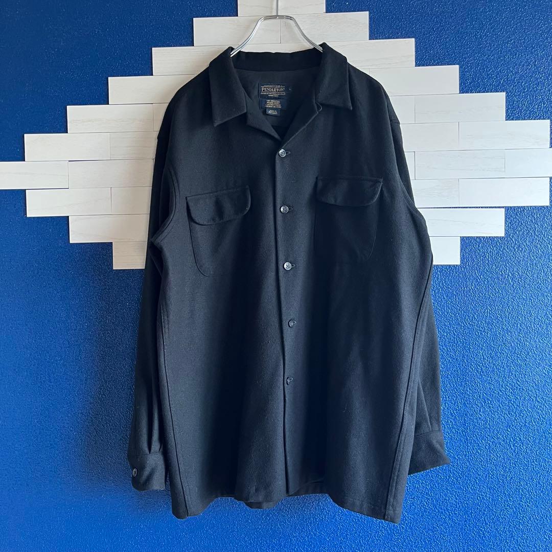 ヤ*キ様 PENDLETON WOOL SHIRTS 単色 ボードシャツ BLK ヤ*キ様 PENDLETON WOOL SHIRTS 単色 ボードシャツ BLK - メルカリ