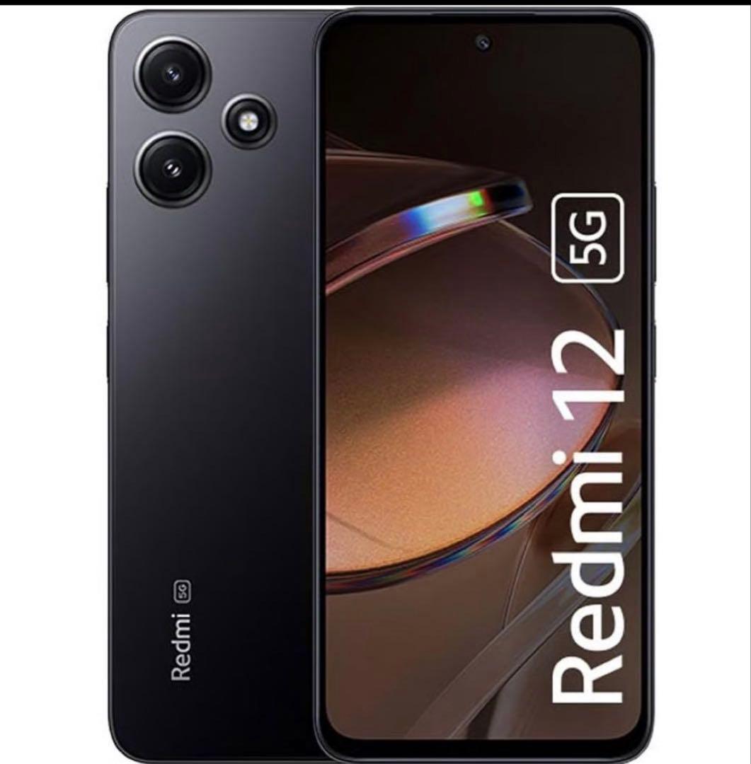 Xiaomi Redmi12 128GB ミッドナイトブラック Xiaomi Redmi 12 5G GSM Factory Global Unlocked (Works with Tmobile