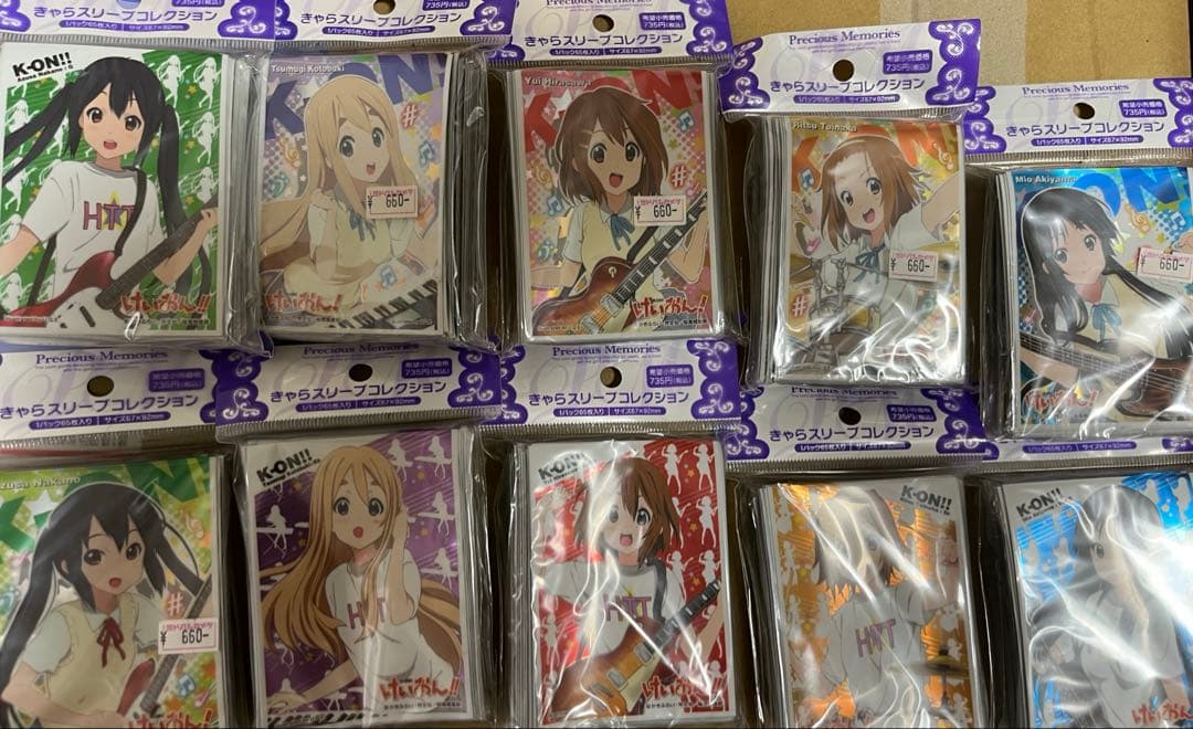 けいおん！のきゃらスリーブコレクション 平沢唯、秋山澪、田井中律、琴吹紬、中野梓 けいおん！ スリーブ 平沢唯 秋山澪 琴吹紬 田井中律 中野梓 5個セット