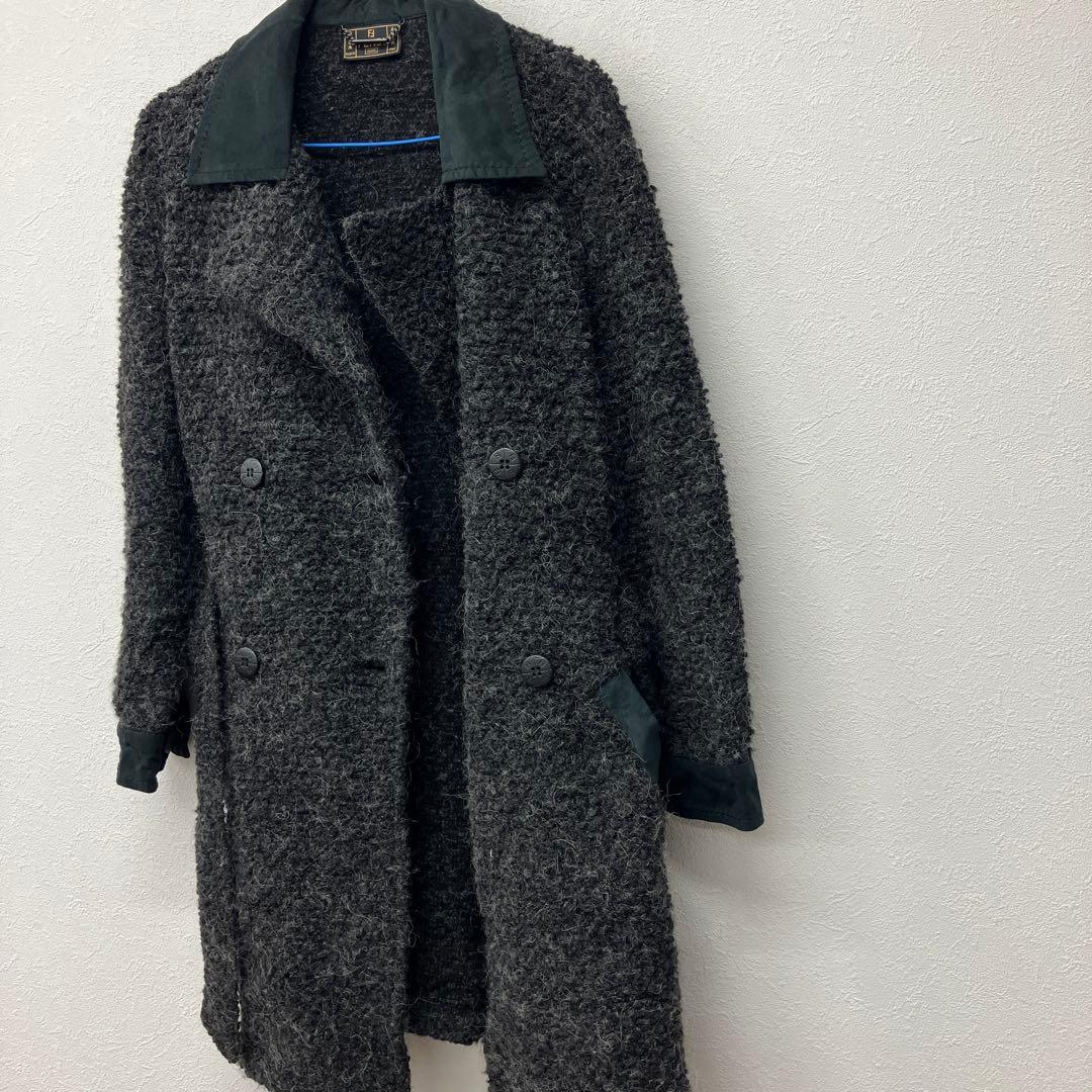 FENDI jeans ニットジャケット ニットコート レザー △1 - メルカリ