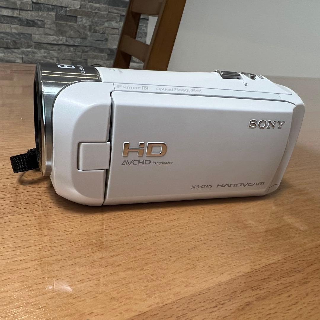 SONY ビデオカメラ Handycam HDR-CX470 ホワイト - メルカリ