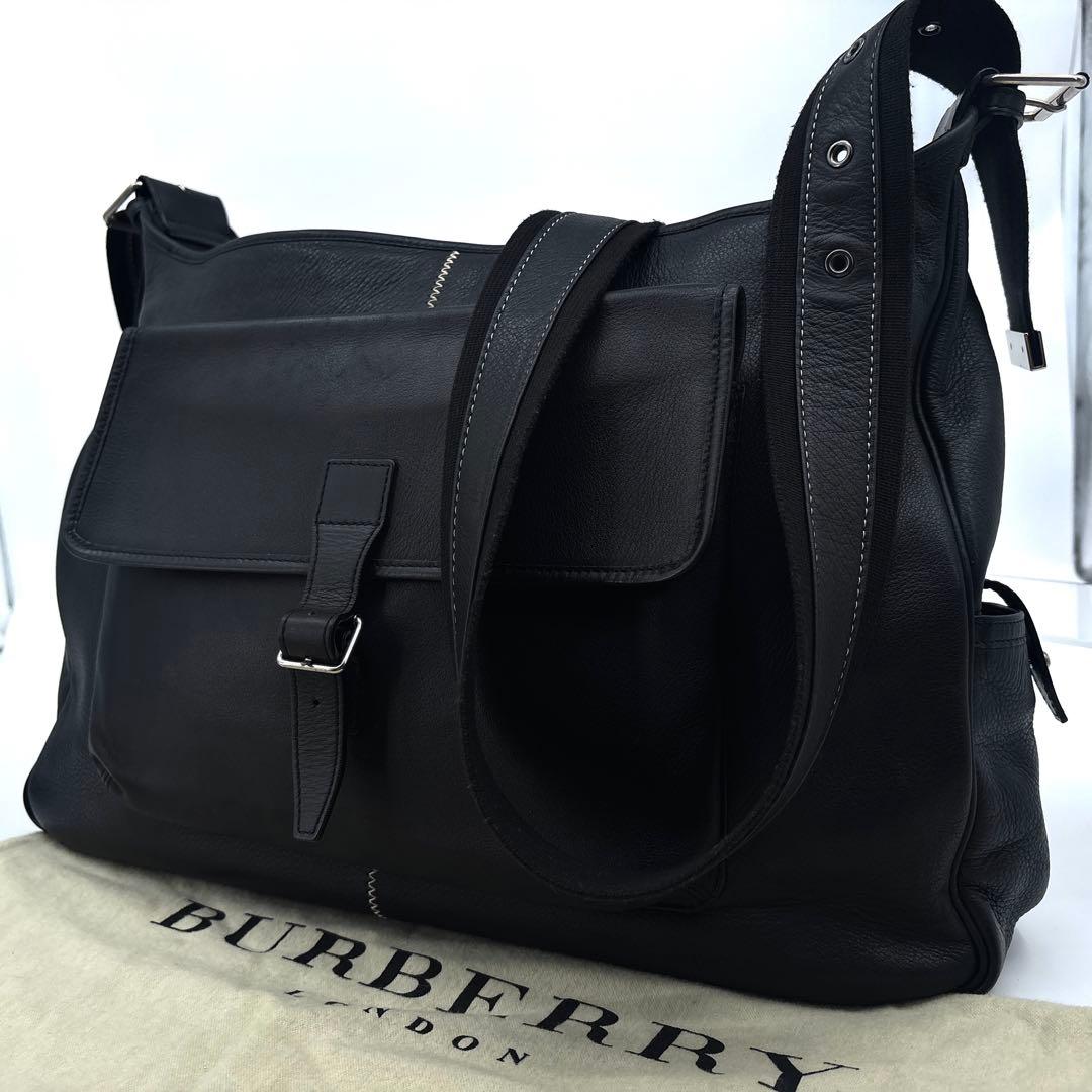 高級】Burberry バーバリー　メッセンジャーバッグ　ショルダー　レザー BURBERRY（バーバリー） ショルダーバッグ メッセンジャーバッグ