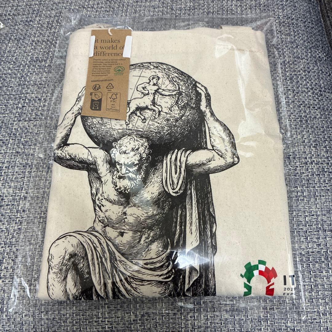 万博　イタリア館　アトラスイラスト トートバッグ 大阪関西万博 イタリアパビリオン イタリア館 トートバッグ