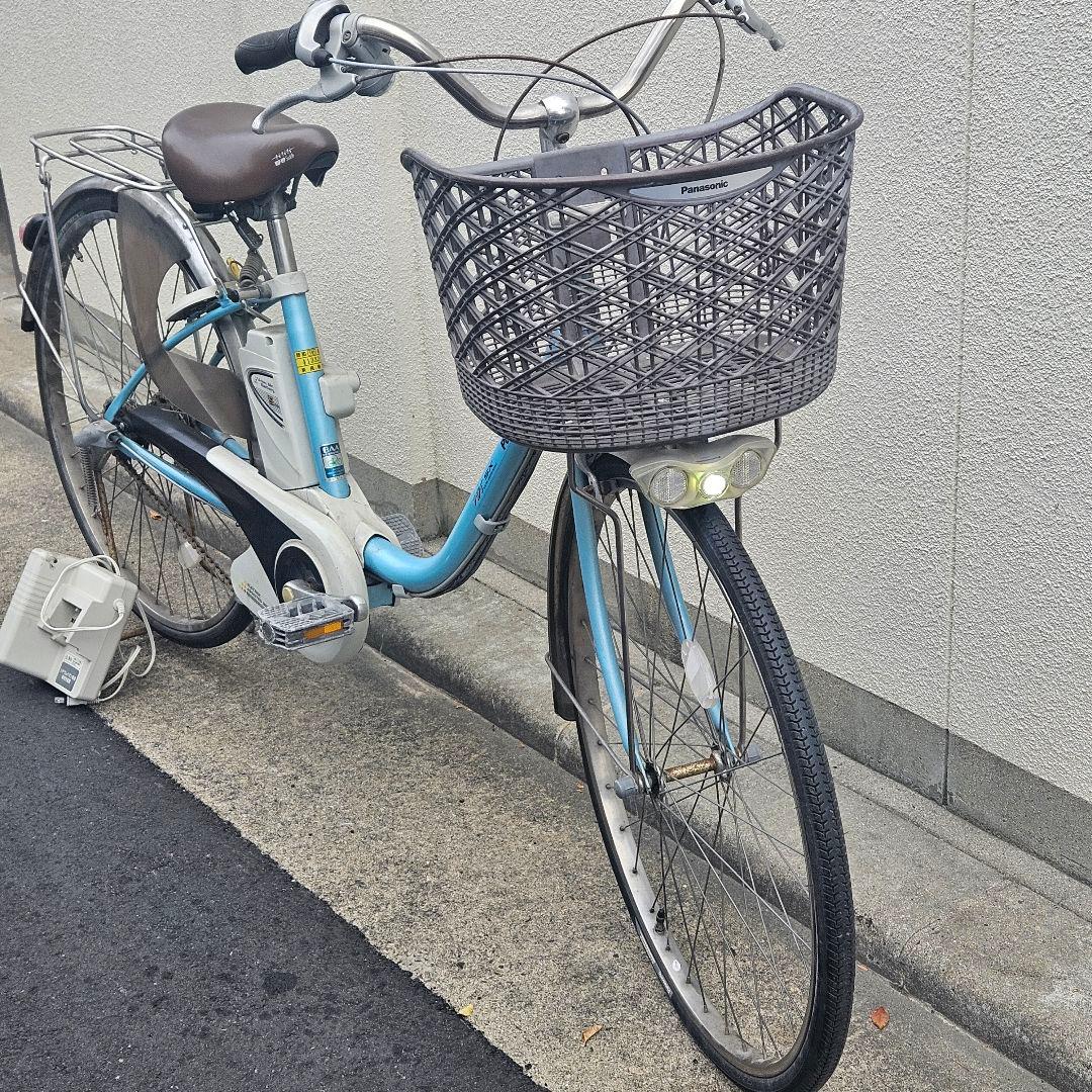パナソニック♪電動アシスト自転車♪ViViきれいなターコイズ5Ah 長押し