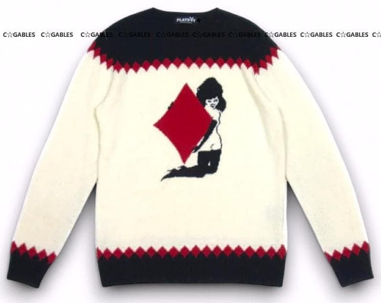 ★激レア★ヒステリックグラマー×プレイボーイ　アンゴラ混　ニット セーター ENDLESS ROCK編込 セーター|HYSTERIC GLAMOUR MEN | HYSTERIC GLAMOUR