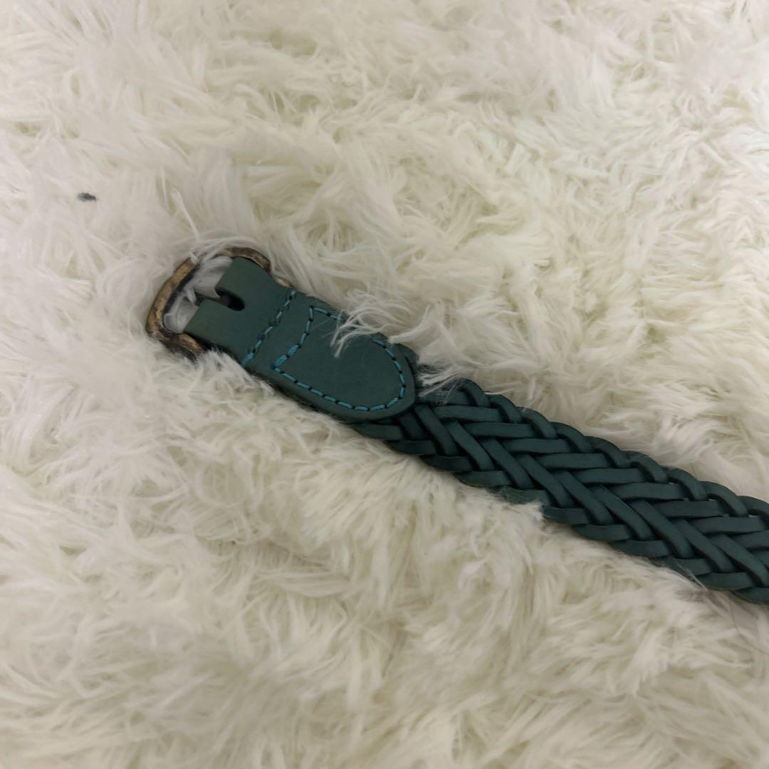 希少】AKM メッシュベルト レザー グリーンの通販はau PAY マーケット