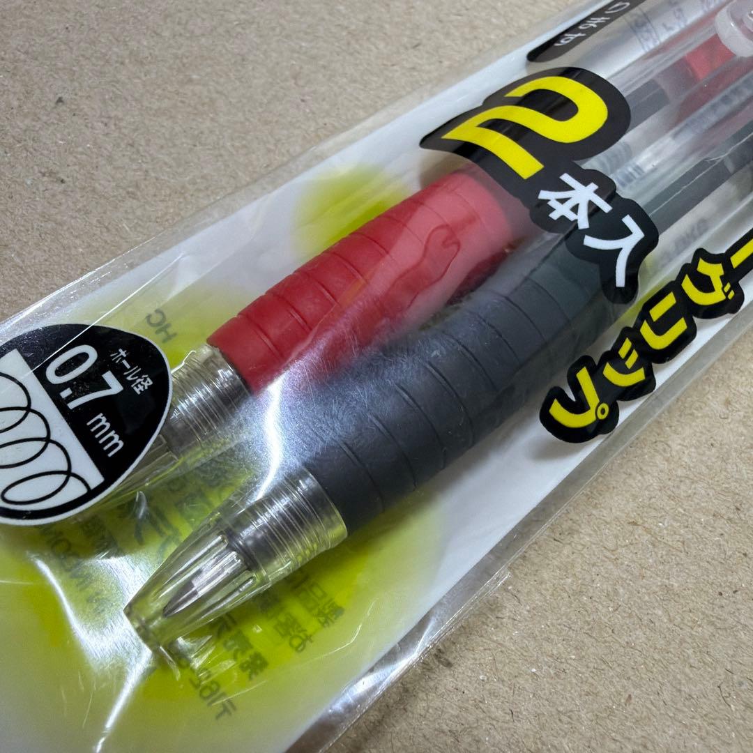 新品 廃盤 ZEBRA ゼブラ D-1K ボールペン 黒赤 ブラック レッド 2本