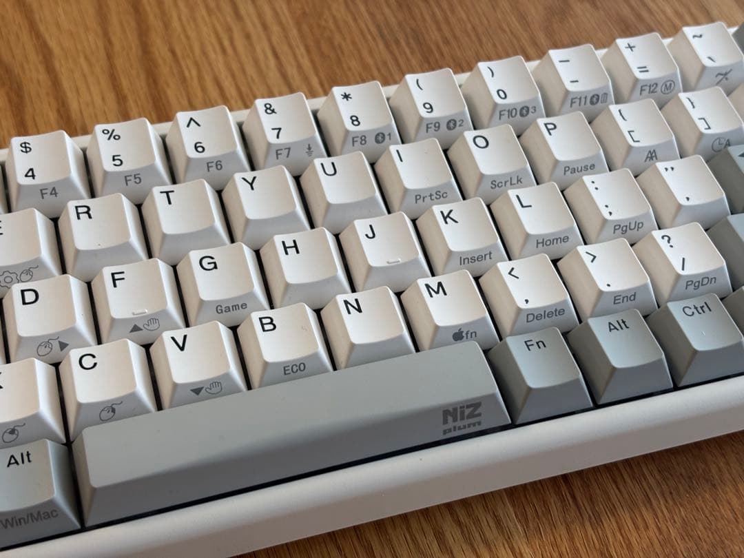 NIZ Atom66 ホワイト 静電容量無接点方式キーボード 66キー