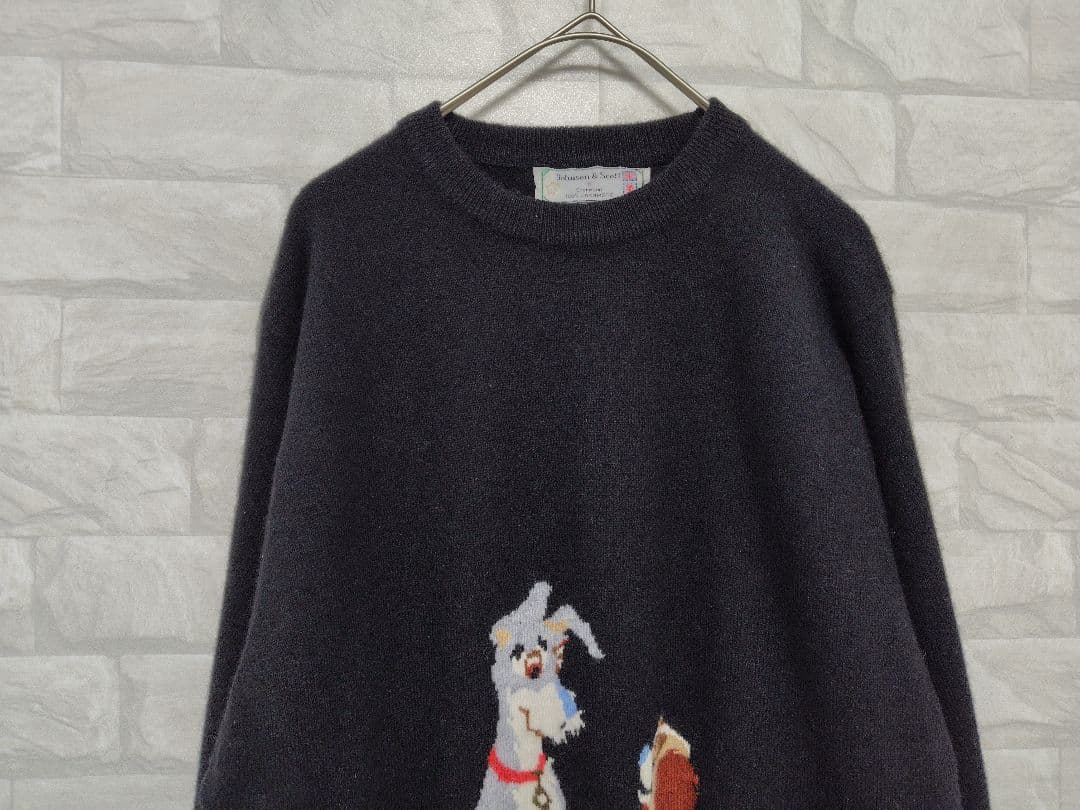 Johnson&Scott わんわん物語 デザイン カシミア100% セーター - メルカリ