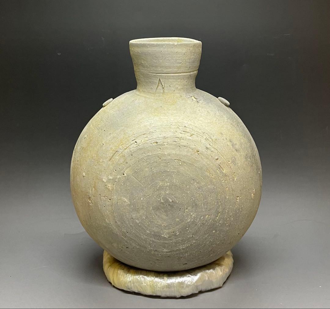 須恵器　新羅　土器　提瓶　b3890 須恵器 新羅 土器 提瓶 b3890 - メルカリ