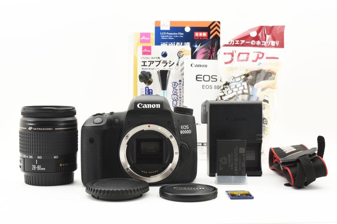 保証/Canon EOS 8000D 標準レンズセット/EF 28-80㎜