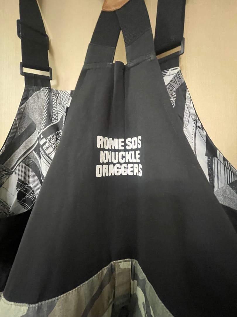 ROME SDS KNUCKLE DRAGGERS ビブパンツ カモ柄 L
