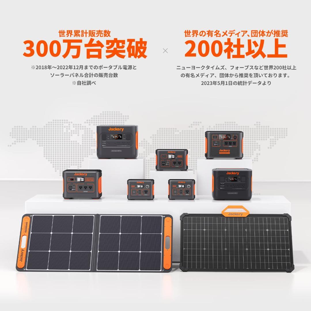 IP65防水 100W ソーラーチャージャー 折りたたみ