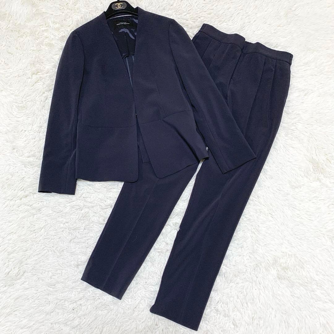 【希少Lサイズ　洗濯可能】グリーンレーベルリラクシング　パンツスーツセットアップ green label relaxing（グリーンレーベルリラクシング） セットアップ