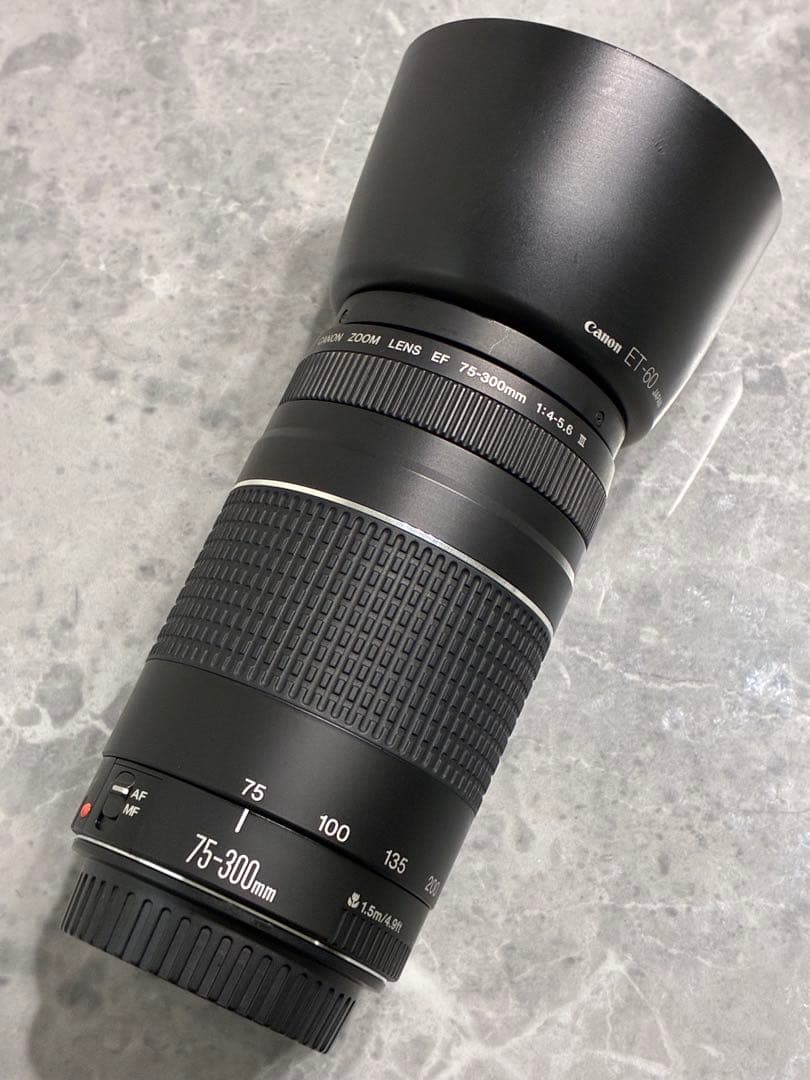 ⭐️美品⭐️Canon EF 75-300mm F4-5.6 III レンズフード付