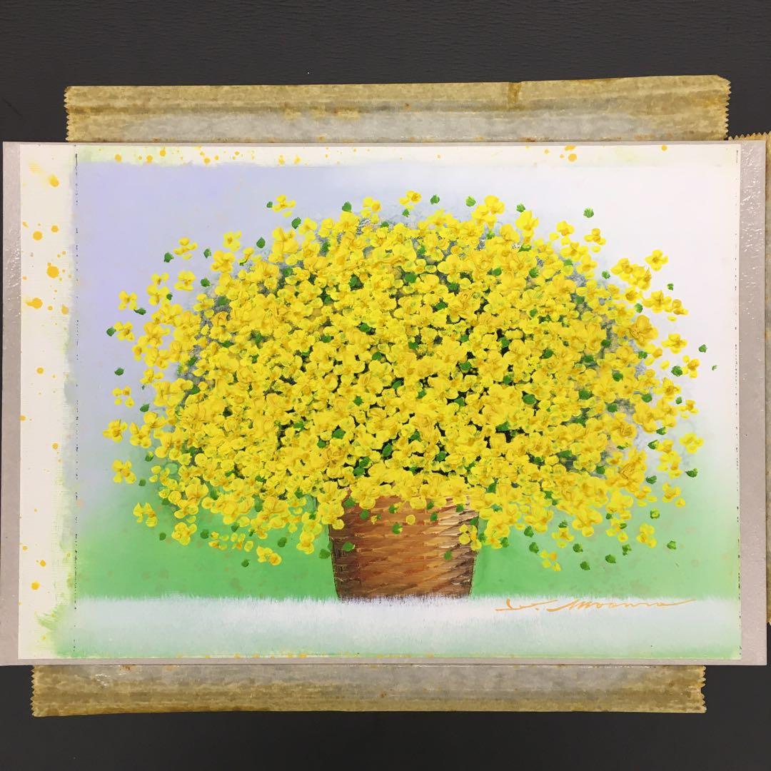 リームンロー 小花いっぱい(黄) 油彩 油絵 三浦昇 李文魯 - メルカリ