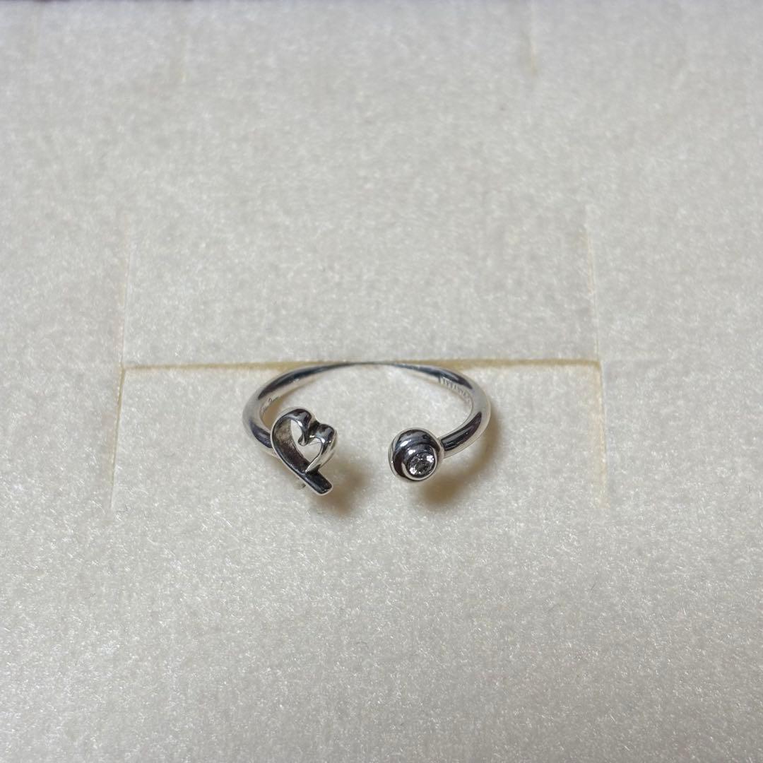 Tiffany & Coラビングハート 1P ダイヤ リングシルバーAG925 TIFFANY&CO. ティファニー パロマ・ピカソ ラビングハート 1Pダイヤ