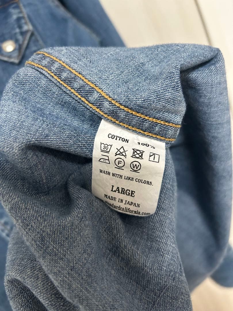 STANDARD CALIFORNIA ウエスタン デニム シャツ 店舗限定 L