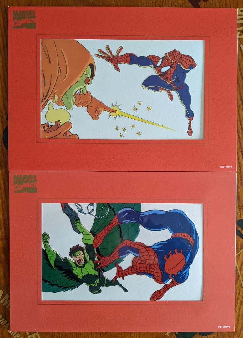 スパイダーマンセル画スタン・リーサイン入り2枚+4枚