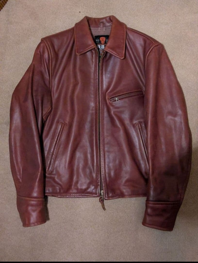 再出品】RBC シングルレザージャケット Talon 34 - メルカリ