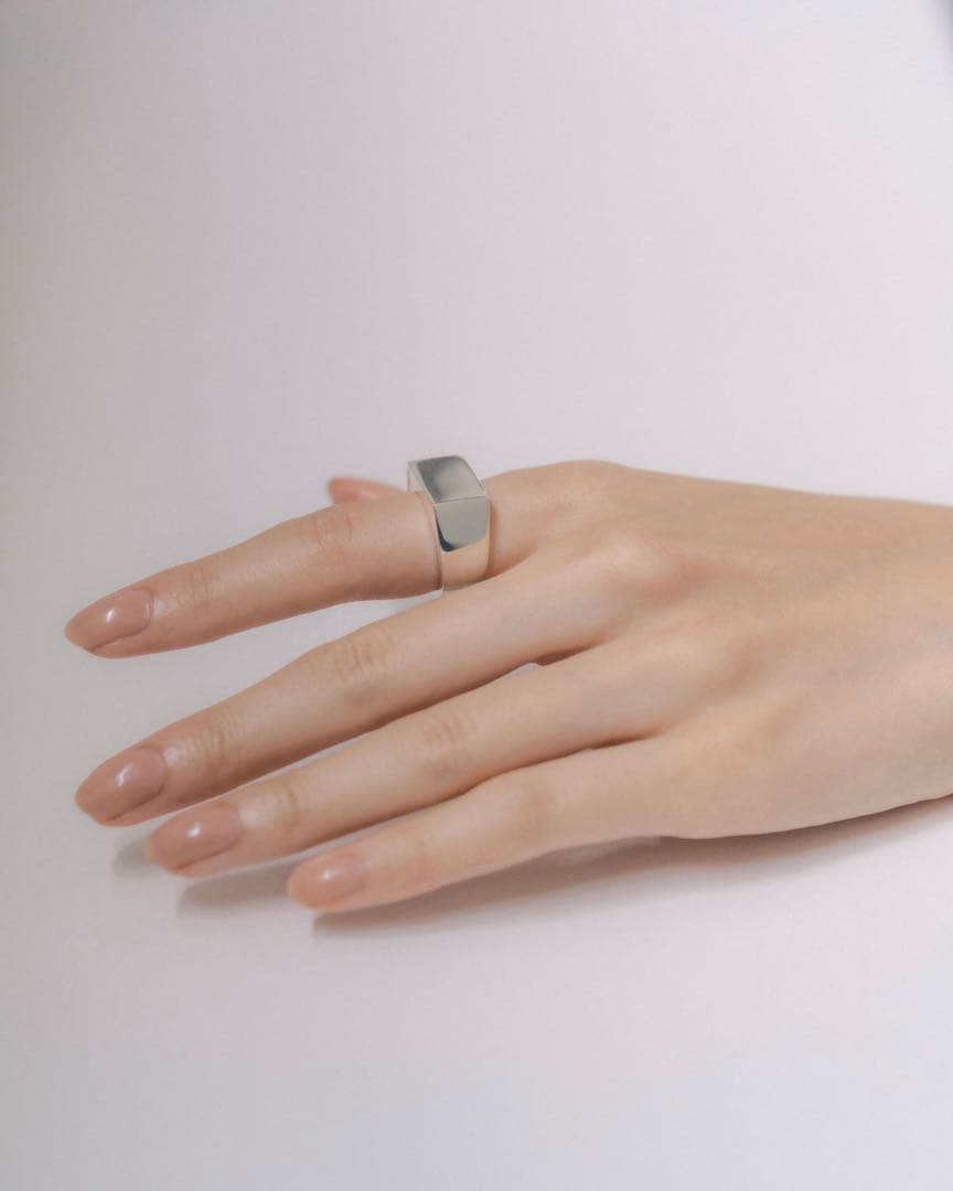 Scat \"Proto\" signet ring (SILVER) 11号