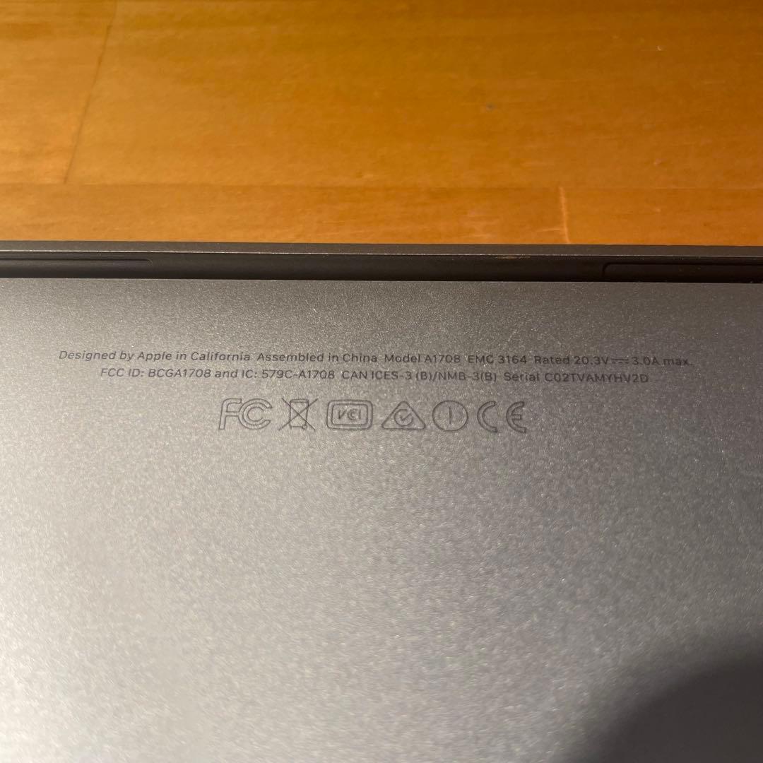 【ジャンク品】MacBook Pro 13インチ A1708 シルバー 本体のみ